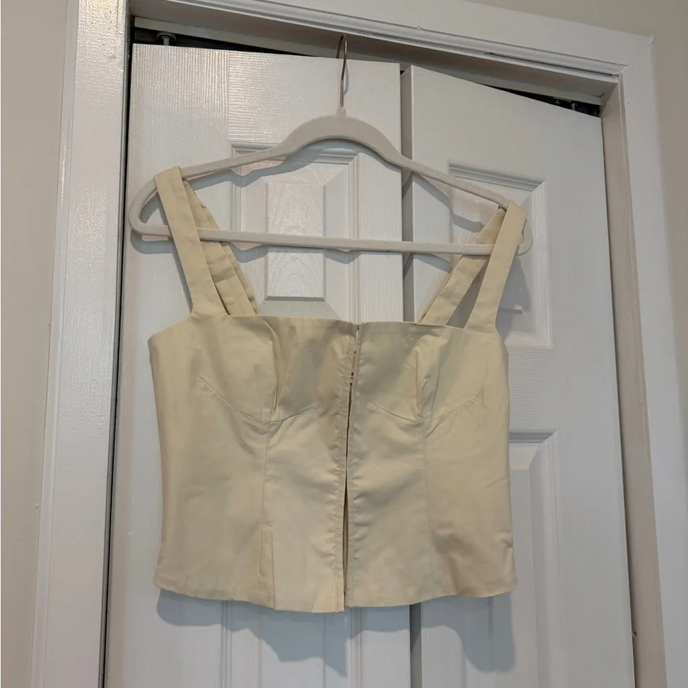 NWT Orseund Iris Cream Bustier Top size S - Picture 2 of 8